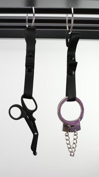 Snap-On Hanger Clips – Shibari Rope & Accessory Loops with Carabiner