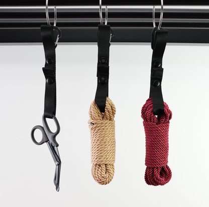 Snap-On Hanger Clips – Shibari Rope & Accessory Loops with Carabiner