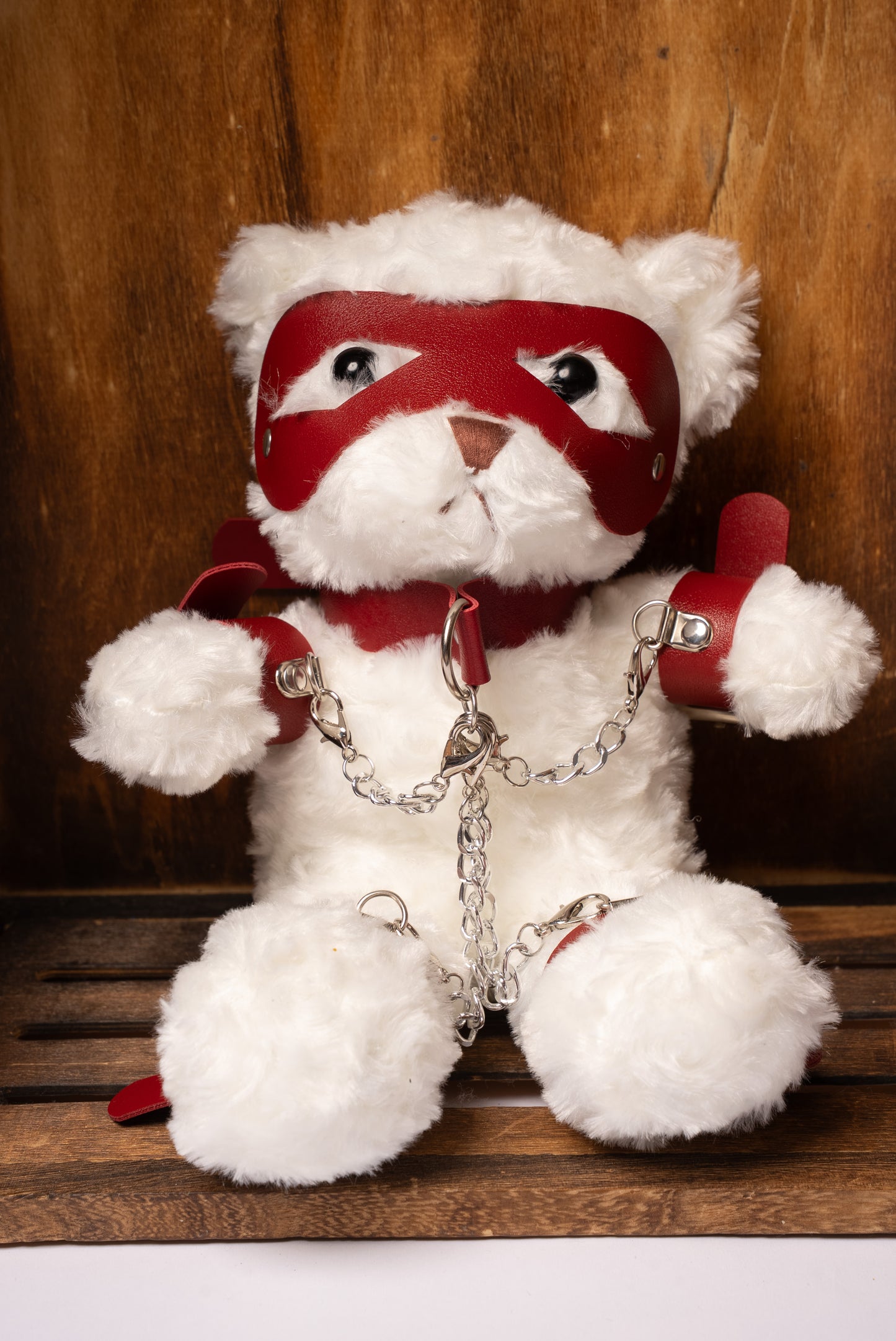 "Marshmallow": The BDSM Teddy Bear (White)
