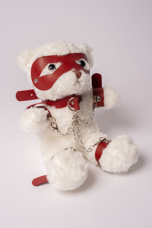 "Marshmallow": The BDSM Teddy Bear (White)