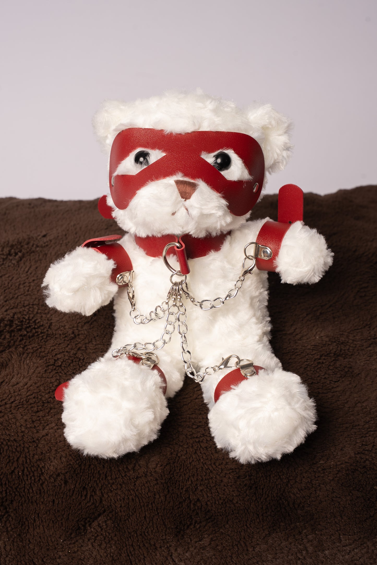 "Marshmallow": The BDSM Teddy Bear (White)