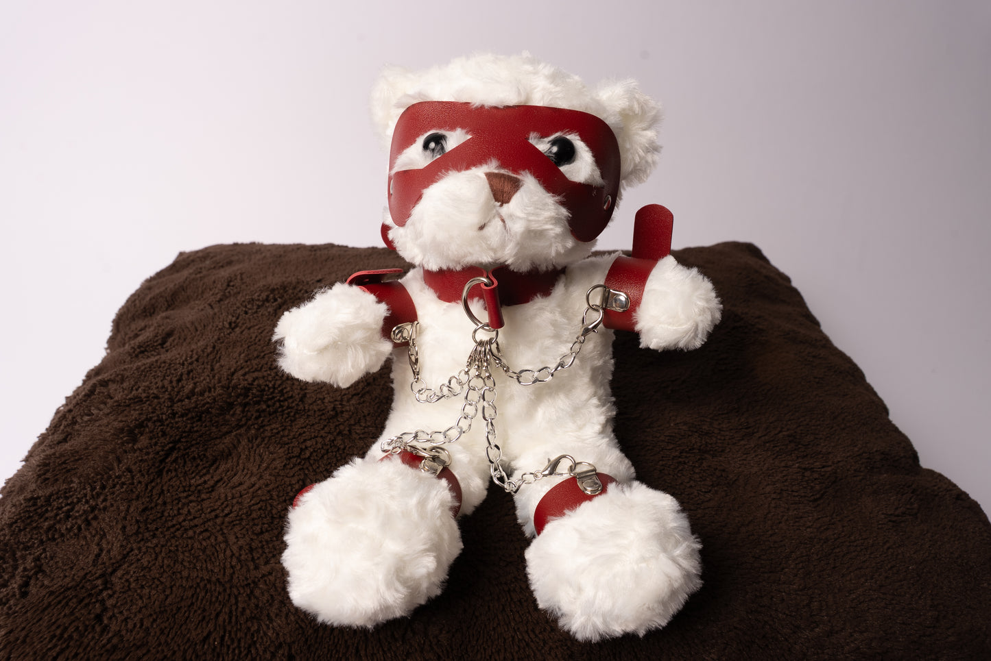 "Marshmallow": The BDSM Teddy Bear (White)