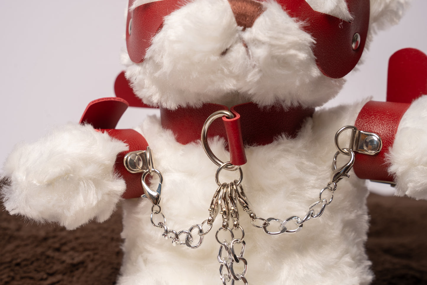 "Marshmallow": The BDSM Teddy Bear (White)